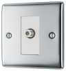 BG NPC64 Nexus Satellite, 1 Gang Co-axial Satellite Socket Polished Chrome by British General (BG-NPC64-Shopify-SA_1)