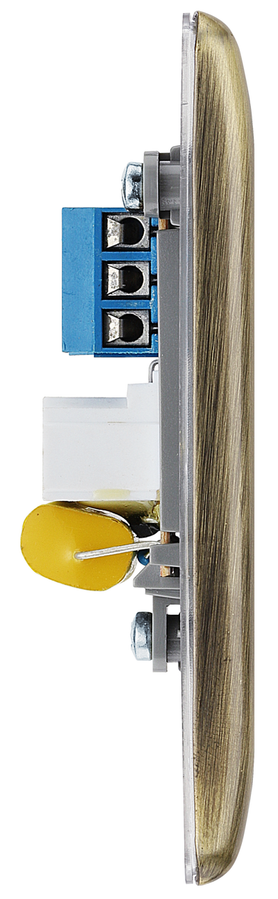 NABBTM1 Side - This master telephone socket from British General uses a screw terminal connection and should be used where your telephone line enters your property.