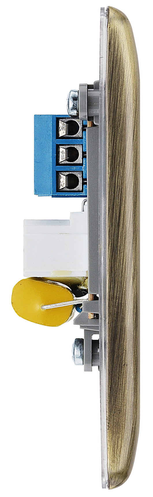 NABBTM1 Side - This master telephone socket from British General uses a screw terminal connection and should be used where your telephone line enters your property.