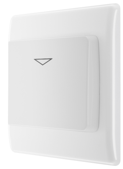 BG 8KYCSW Moulded Round Edge | White | 16A Hotel Key Card Switch by British General (BG-8KYCSW)