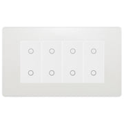 BG Evolve Pearlescent White Screwless Quad Master Touch Dimmer Switch PCDCLTDM4W by British General (BG-PCDCLTDM4W)