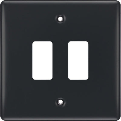 BG RPM2 Nexus Grid Part M | 2 Module Front Plate by British General (BG-RPM2)