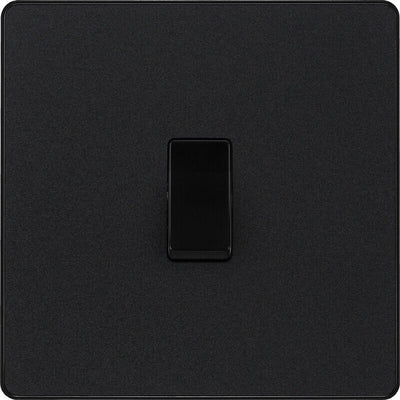 BG Evolve Matt Black Screwless Switches & Sockets Black Inserts Full Range