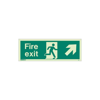Extinguishers & Equipment: Fire Exit Signs from JALITE 120x340mm - Size T / Arrow Down by Jalite signs (Safelincs-JS437T)