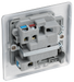 NBS52 Back - This 13A fused and switched connection unit with power indicator from British General provides an outlet from the mains containing the fuse ideal for spur circuits and hardwired appliances.