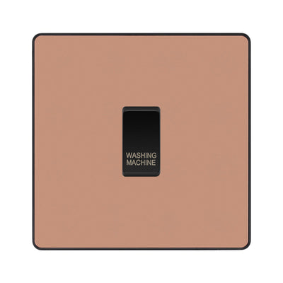 BG Evolve Polished Copper Custom Appliance Grid Switch 1 Gang Screwless