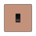 BG Evolve Polished Copper Custom Appliance Grid Switch 1 Gang Screwless