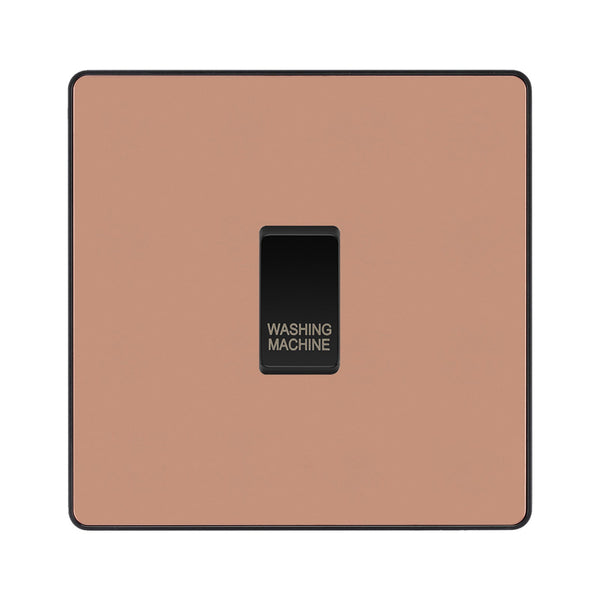 BG Evolve Polished Copper Custom Appliance Grid Switch 1 Gang Screwless