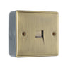 BG Nexus Antique Brass Single Master Telephone Socket with Surface Pattress Back Box by British General (BG-NABBTM1+MC501)