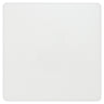 BG Evolve PCDCL94W Single Blank Plate - Pearlescent White (White) by British General (BG-PCDCL94W)