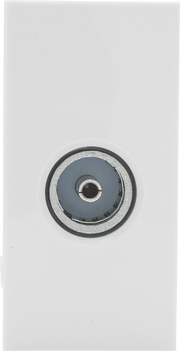 BG Nexus White EMTVFW Screened TV Outlet Euro Module Female by British General (BG-EMTVFW)
