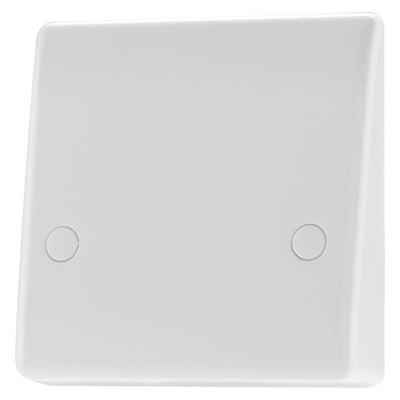 BG 879 Moulded Round Edge | White | 1 Gang 45A Bottom Entry Flex Outlet Plate