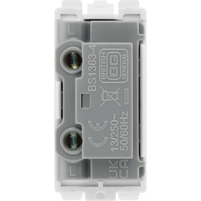 BG RBSFUSE Nexus Grid Brushed Steel 13A Fuse Holder Module