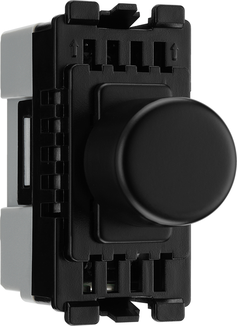BG RFBDLT Nexus Grid Matt Black 2 Way 150W Trailing Edge Dimmer Module