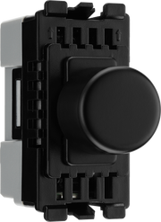 BG RFBDLT Nexus Grid | Matt Black | 2-Way Intelligent Dual Mode Dimmer Module by British General (BG-RFBDLT)