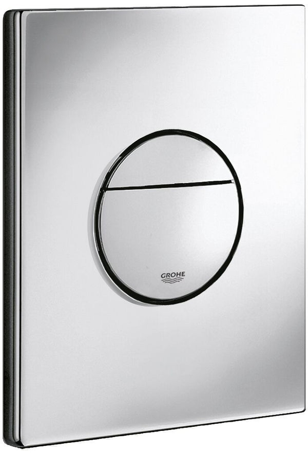 Grohe NOVA COSMOPOLITAN Pneumatic WC Wall Plate; Dual Flush; Chrome