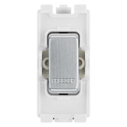 BG RRFZBS Brushed Steel 20 Amp Double Pole Grid Switch Labelled Freezer by British General (BG-RRFZBS+RBS30)
