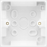 BG 901 Moulded Square Edge | White | 32mm | 1 Gang Surface Pattress by British General (BG-901)