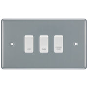 BG Metal Clad 3 Gang Custom Labelled Appliance Grid Switch Panel