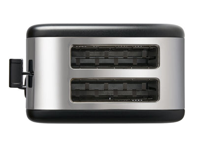 2 Slice Toaster (Chelmsford / THT-8016A) in Black & Polished Steel - UK Plug