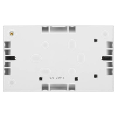 BG 978 Moulded Square Edge | White | 45mm | 2 Gang Surface Box by British General (BG-978)