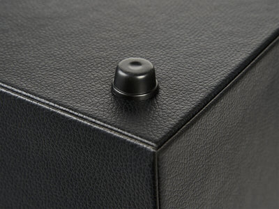 Corby Highland Dual Recycling Bin in Black PU Leather by Corby of Windsor (Corby-27453)