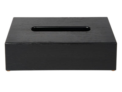 Corby Buxton Rectangle Tissue Box Cover in Black BUSA Bamboo