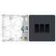 BG Evolve Matt Grey 3 Gang 20A 16AX 2 Way Light Switch PCDMG43B with 25mm Steel Back Box