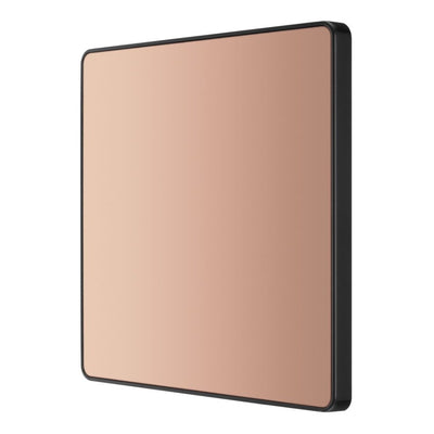BG Evolve Polished Copper Single Blank Plate PCDCP94B with 35mm Steel Back Box