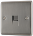 NBIBTM1 Front - This master telephone socket from British General uses a screw terminal connection and should be used where your telephone line enters your property.