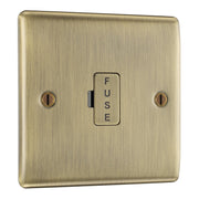 BG NAB54 Nexus Metal | Antique Brass | 13A | Unswitched Fused Spur Unit by British General (BG-NAB54)
