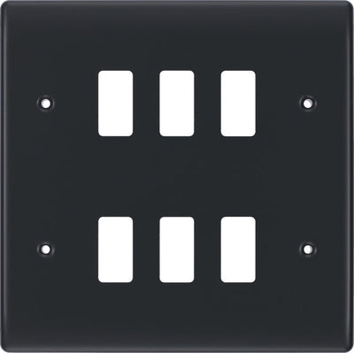 BG RPM6 Nexus Grid Part M | 6 Module Front Plate