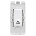 BG Evolve White RRACPCDW 20A DP Appliance Grid Switch Labelled Air Conditioning