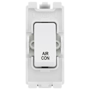 BG Evolve White RRACPCDW 20A DP Appliance Grid Switch Labelled Air Conditioning by British General (BG-RRACPCDW+RPCDW30)