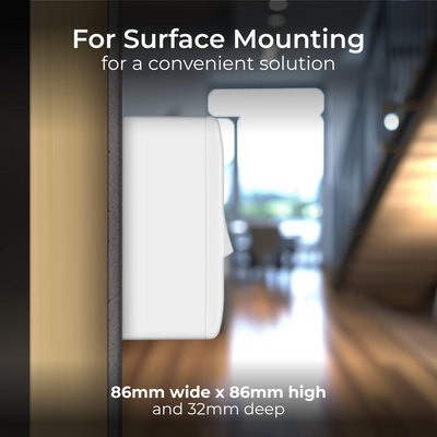 BG 891 Moulded Round Edge | White | 32mm | 1 Gang Surface Pattress by British General (BG-891)