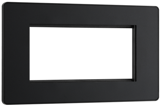 PCDMBEMR4B Front - The Euro Module range from British General combines plates and interchangeable modules so you can configure your own bespoke switches and sockets.