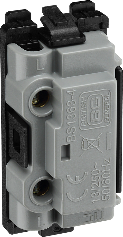 BG RFBFUSE Nexus Grid Matt Black 13A Fuse Holder Module