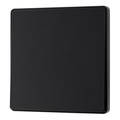 BG Evolve Matt Black Intermediate Edge to Edge Rocker Switch PCDMB13EB with 35mm Steel Back Box