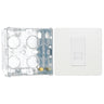 BG Evolve Pearlescent White 1 Gang Master Telephone Socket PCDCLBTM1W with 35mm Steel Back Box