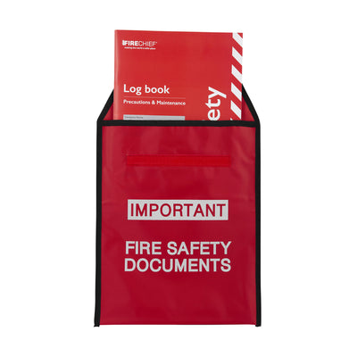 Red Document Pouch for Fire Safety Documents by Thomas Glover (Safelincs-TG81/03635)