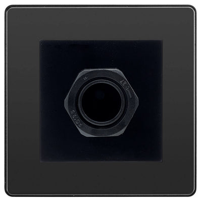 BG Evolve Black Chrome 45A Flex Outlet Euro Module | Black Insert