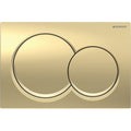 Geberit Alpha01 Round Dual Flush Plate - Brass - 115.035.QE.1