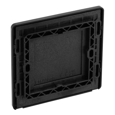 BG Evolve Satin Brass Single Blank Plate PCDSB94B with 25mm Steel Back Box