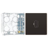 BG Screwless Black Nickel 13A Unswitched Fused Connection Unit FBN54 with 35mm Steel Back Box