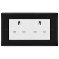 BG Nexus Matt Black 4 Gang 13A Unswitched Socket - NFB4GUSSW