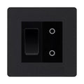 BG Evolve Matt Black 2G Custom Switch 1x 2 Way Switch 1x Secondary Touch Dimmer