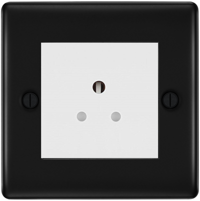BG Nexus Metal Matt Black 5A Unswitched Socket NFB29MW by British General (BG-NFB29MW)
