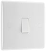 BG 812 Moulded Round Edge | White | 1 Gang 10AX 2 Way Plate Switch by British General (BG-812)