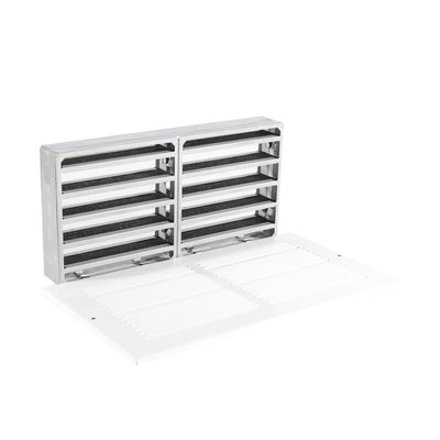 Extinguishers & Equipment: Fire Rated Intumescent Air Transfer Grilles with Faceplates Silver / 150 x 150mm (HxW) by Pyroplex (SAFELINCS-PPATGFPS1500)