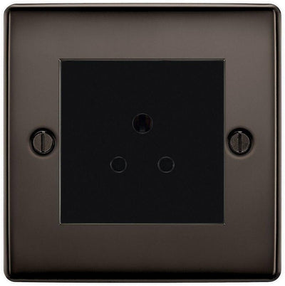 BG Nexus Metal Black Nickel 2A Unswitched Socket NBN28B by British General (BG-NBN28B)